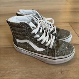 Vans Kids Glitter High-Tops - Black and White